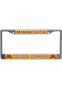 Minnesota Golden Gophers Metallic License Plate Frame - Silver