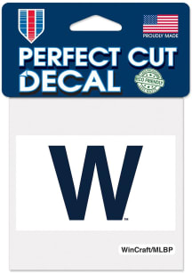 Chicago Cubs 4x4 Auto Decal - Blue