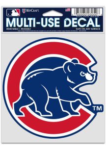 Chicago Cubs 3.75x5 Logo Auto Decal - Blue