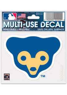 Chicago Cubs 3x4 Cooperstown Auto Decal - Blue