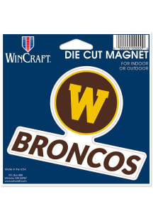 Western Michigan Broncos 4.5x6 Die Cut Magnet