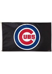 Chicago Cubs Atl Logo 3x5 Silk Screen Grommet Flag - Blue