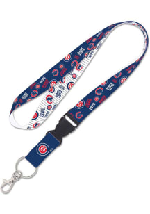 Chicago Cubs Scattered Lanyard - Blue