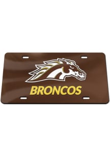 Western Michigan Broncos Brown Team Logo Car Accessory License Plate