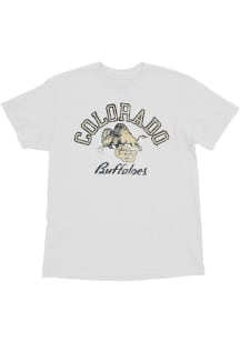 Blue 84 Colorado Buffaloes White Heavy Weight Short Sleeve T Shirt
