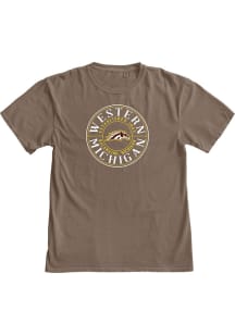 Blue 84 Western Michigan Broncos Brown Act Natural Short Sleeve Fashion T Shirt