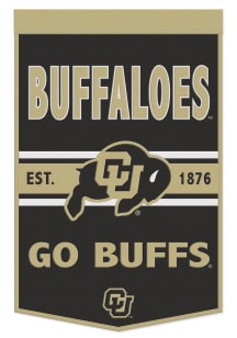Colorado Buffaloes 24x38 Slogan Banner - Black