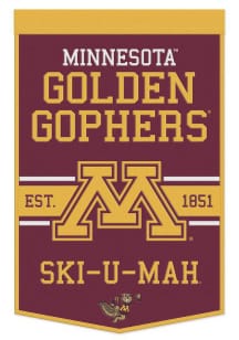 Minnesota Golden Gophers 24x38 Slogan Banner - Maroon