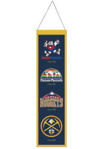 Denver Nuggets 8x32 Evolution Banner - Navy Blue
