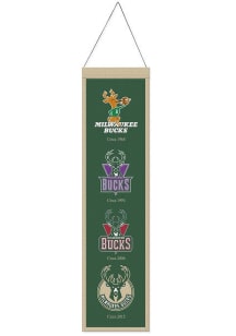 Milwaukee Bucks 8x32 Evolution Banner - Green