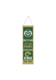 Colorado State Rams 8x32 Est Date Banner - Green