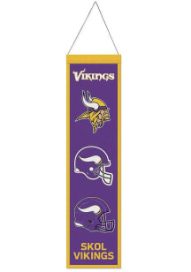 Minnesota Vikings 8x32 Evolution Banner - Purple
