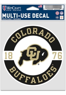 Colorado Buffaloes 3.75x5 Patch Auto Decal - Gold