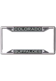 Colorado Buffaloes Black and Silver License Plate Frame - Gold