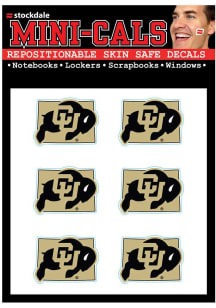 Colorado Buffaloes State Shape 6pk Tattoo