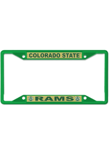 Colorado State Rams Colored License Plate Frame - Green