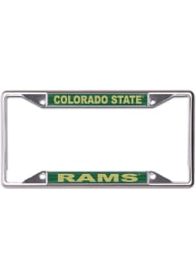 Colorado State Rams Metallic Inlaid License Plate Frame - Green