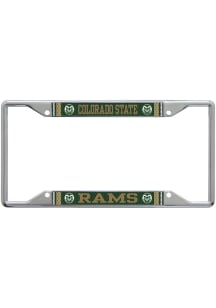 Colorado State Rams Printed Metallic License Plate Frame - Green