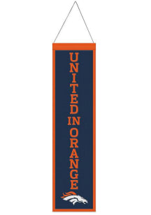 Denver Broncos 8x32 Slogan Banner - Orange