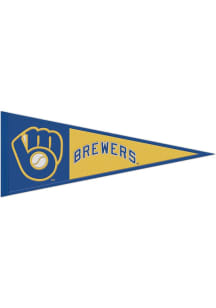 Milwaukee Brewers 13x32 Cooperstown Pennant Pennant - Navy Blue