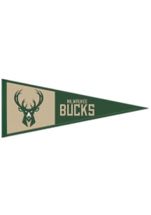 Milwaukee Bucks 13x32 Primary Logo Pennant - Green