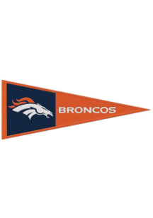 Denver Broncos 13x32 Primary Logo Pennant - Orange