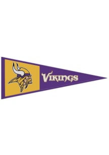 Minnesota Vikings 13x32 Primary Logo Pennant - Purple