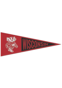 Wisconsin Badgers 13x32 Vault Logo Pennant - Red