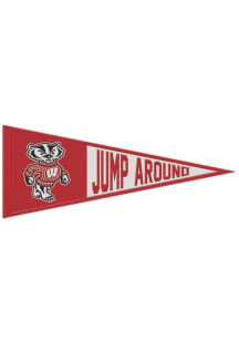 Wisconsin Badgers 13x32 Slogan Pennant - Red
