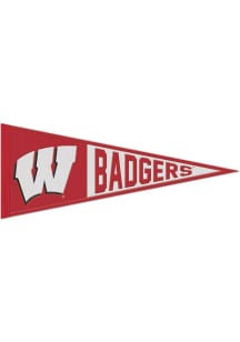Wisconsin Badgers 13x32 Primary Logo Pennant - Red