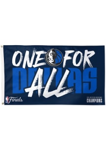 Dallas Mavericks 2024 Finals Bound 3x5 Blue Silk Screen Grommet Flag - Blue