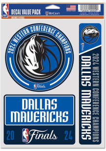 Dallas Mavericks 2024 Finals Bound 3pk Auto Decal - Blue