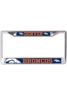 Denver Broncos Mega License Plate Frame - Navy Blue