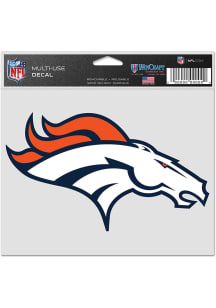 Denver Broncos 5x6 Auto Decal - Navy Blue