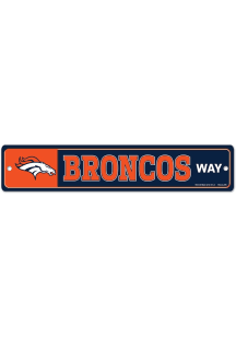 Denver Broncos 3x19 Street Sign - Navy Blue
