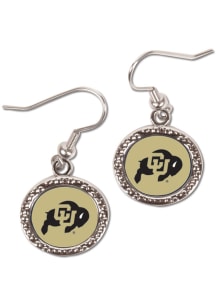 Colorado Buffaloes Hammered Dangle Womens Earrings