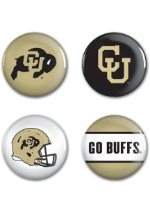 Colorado Buffaloes 4 Pack Button - Gold