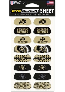 Colorado Buffaloes 8pk Eye Black Face Tattoo