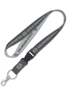 Colorado State Rams Charcoal Lanyard - Green
