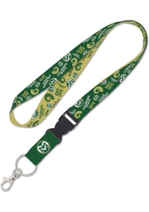 Colorado State Rams Scatterprint Lanyard - Green