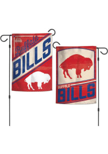 Buffalo Bills Retro 2 Sided Garden Flag - Blue