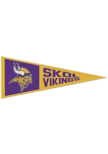 Minnesota Vikings 13x32 Slogan Pennant - Purple