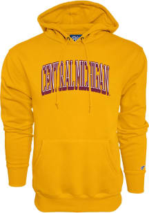 Blue 84 Central Michigan Chippewas Mens Gold Hamden Long Sleeve Hoodie