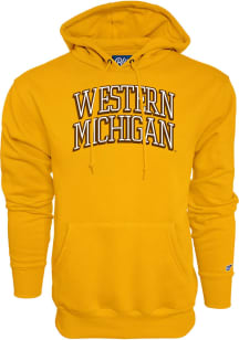 Blue 84 Western Michigan Broncos Mens Gold Hamden Long Sleeve Hoodie