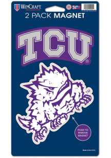 TCU Horned Frogs Die Cut 2-Pack Magnet