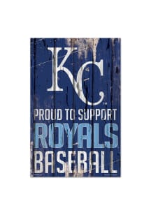 Kansas City Royals 11x17 Proud Supporter Sign - Blue