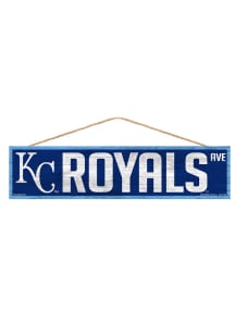 Kansas City Royals 4x17 Avenue Wood Sign - Blue