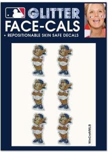 Chicago Cubs 6pk Glitter Mascot Tattoo