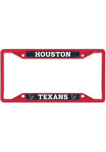 Houston Texans Colored Chrome License Plate Frame - Blue