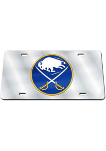 Buffalo Sabres Blue Team Logo Silver Car Accessory License Plate